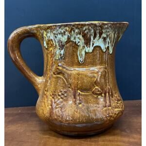 Vtg Pitcher Marked With Cherokee Dated 4/7/87